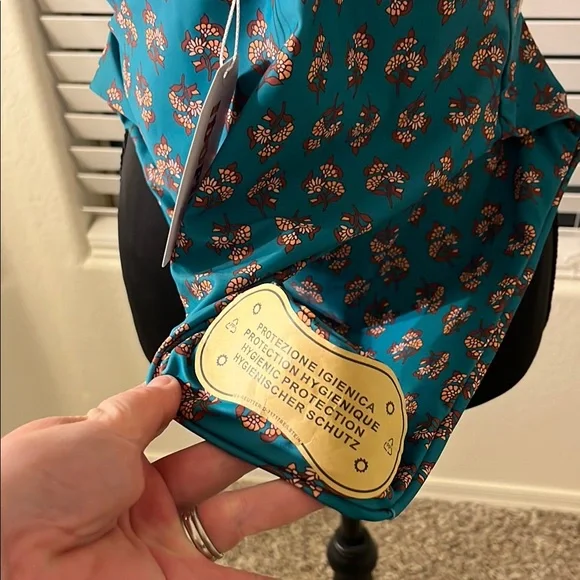 Green Floral One Piece With Matching Wrap - Small - Picture 9 of 16